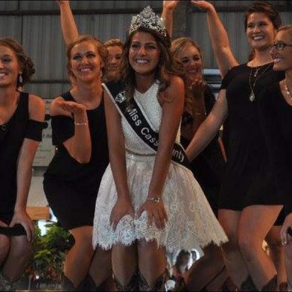 White Sherri Hill Short Dress - Picture 5 of 6